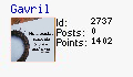 buletin membru Gavril